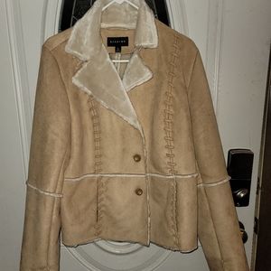 *Braetan Faux Suede Faux Sheepskin Size LG